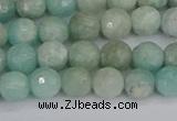 CAM1451 15.5 inches 6mm faceted round amazonite gemstone beads