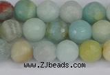 CAM1460 15.5 inches 8mm faceted round amazonite beads wholesale