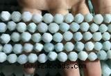 CAM1494 15.5 inches 8mm faceted nuggets amazonite beads wholesale