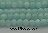 CAM1500 15.5 inches 4mm round natural peru amazonite beads