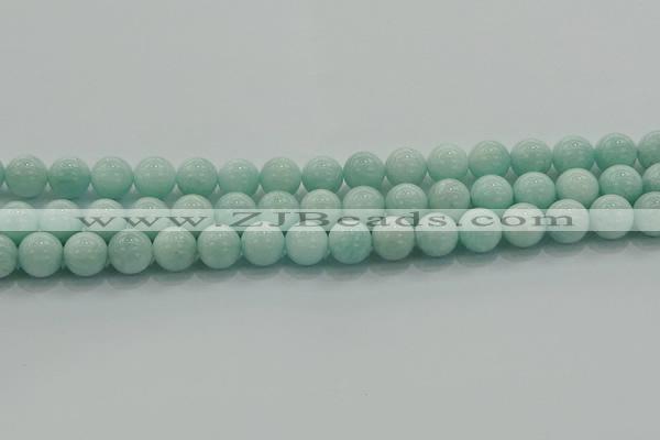 CAM1503 15.5 inches 10mm round natural peru amazonite beads