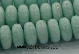 CAM1535 15.5 inches 8*14mm rondelle natural peru amazonite beads