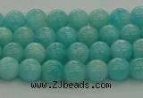 CAM1550 15.5 inches 4mm round natural peru amazonite beads