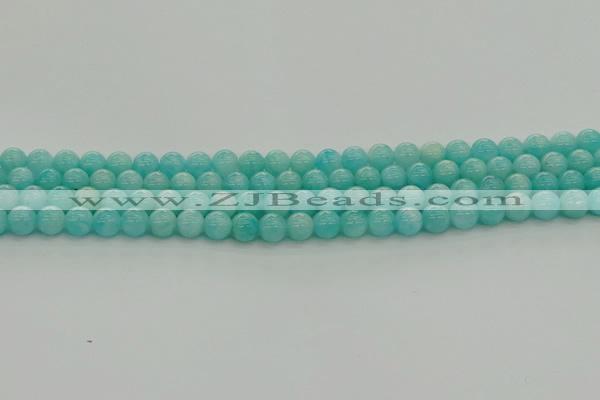 CAM1551 15.5 inches 6mm round natural peru amazonite beads