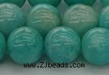 CAM1555 15.5 inches 14mm round natural peru amazonite beads