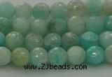 CAM1561 15.5 inches 6mm faceted round Russian amazonite beads