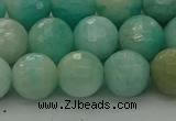 CAM1563 15.5 inches 10mm faceted round Russian amazonite beads