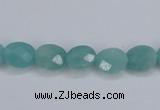 CAM158 15.5 inches 8*10mm faceted oval amazonite gemstone beads