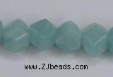 CAM160 15.5 inches 13*16mm faceted nugget amazonite gemstone beads