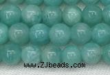 CAM1690 15.5 inches 4mm round natural amazonite gemstone beads