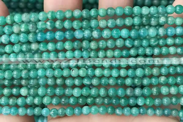CAM1700 15.5 inches 4mm round Russian amazonite beads