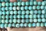 CAM1726 15.5 inches 8mm round amazonite gemstone beads wholesale