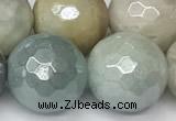 CAM1753 15 inches 12mm faceted round AB-color amazonite beads