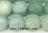CAM1771 15 inches 8mm faceted round amazonite beads