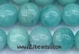 CAM1781 15 inches 8mm - 9mm round amazonite gemstone beads
