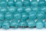 CAM1790 15 inches 6mm round amazonite gemstone beads