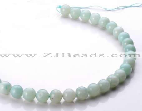 CAM18 15.5 inches round natural amazonite 10mm beads wholesale