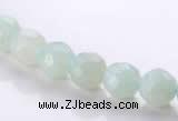 CAM27 faceted round natural amazonite 8mm stone beads Wholesale