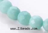 CAM29 natural amazonite faceted round 12mm stone beads Wholesale