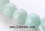 CAM30 natural amazonite faceted round 14mm stone beads Wholesale