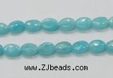 CAM302 15.5 inches 6*8mm oval natural peru amazonite beads wholesale