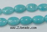 CAM304 15.5 inches 10*14mm oval natural peru amazonite beads wholesale