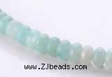 CAM31 4*6mm rondelle natural amazonite gemstone beads Wholesale