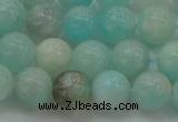 CAM333 15.5 inches 8mm round natural peru amazonite beads