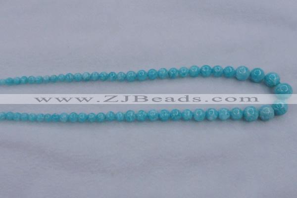 CAM372 15.5 inches 4mm - 10mm round mozambique amazonite beads