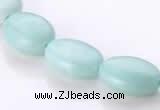 CAM40 natural amazonite flat oval 12*16mm beads Wholesale