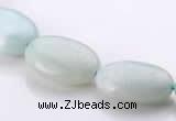 CAM41 13*18mm flat oval natural amazonite beads Wholesale