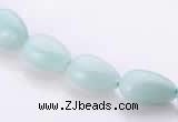 CAM45 8*12mm natural amazonite flat teardrop beads Wholesale