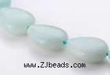 CAM47 flat teardrop natural amazonite 12*16mm beads Wholesale