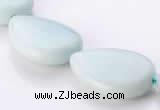 CAM51 natural amazonite 18*25mm flat teardrop beads Wholesale