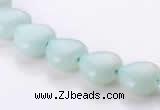 CAM53 10*10mm heart natural amazonite gemstone beads Wholesale