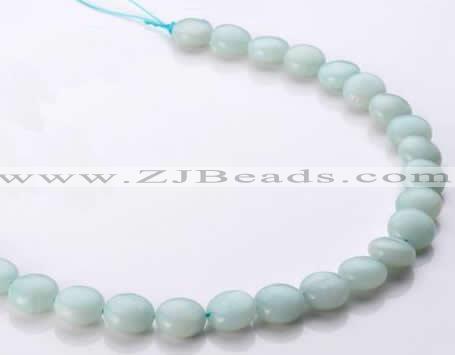 CAM58 12mm coin natural amazonite gemstone beads Wholesale