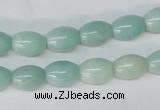 CAM602 15.5 inches 8*11mm rice Chinese amazonite gemstone beads