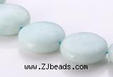 CAM61 coin natural amazonite 18mm gemstone beads Wholesale