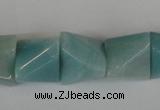CAM613 15.5 inches 15*20mm pyramid Chinese amazonite gemstone beads
