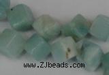 CAM617 15.5 inches 6*6mm cube Chinese amazonite gemstone beads