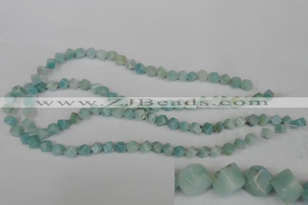 CAM617 15.5 inches 6*6mm cube Chinese amazonite gemstone beads