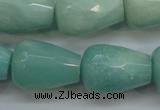 CAM655 15.5 inches 18*25mm faceted teardrop amazonite beads