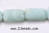 CAM74 18*25mm rectangle natural amazonite beads Wholesale