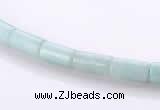 CAM75 4*8mm column natural amazonite gemstone beads wholesale