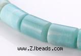 CAM76 13*15mm natural amazonite column gemstone beads Wholesale