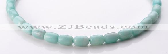 CAM77 8*12mm tube natural amazonite gemstone beads Wholesale