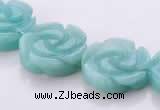 CAM81 carved flower natural amazonite 5*18mm beads Wholesale