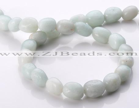 CAM82 10*11mm irregular pebble natural amazonite beads wholesale