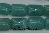 CAM934 15.5 inches 13*18mm rectangle amazonite gemstone beads wholesale