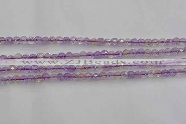 CAN105 15.5 inches 3.5mm faceted round ametrine gemstone beads